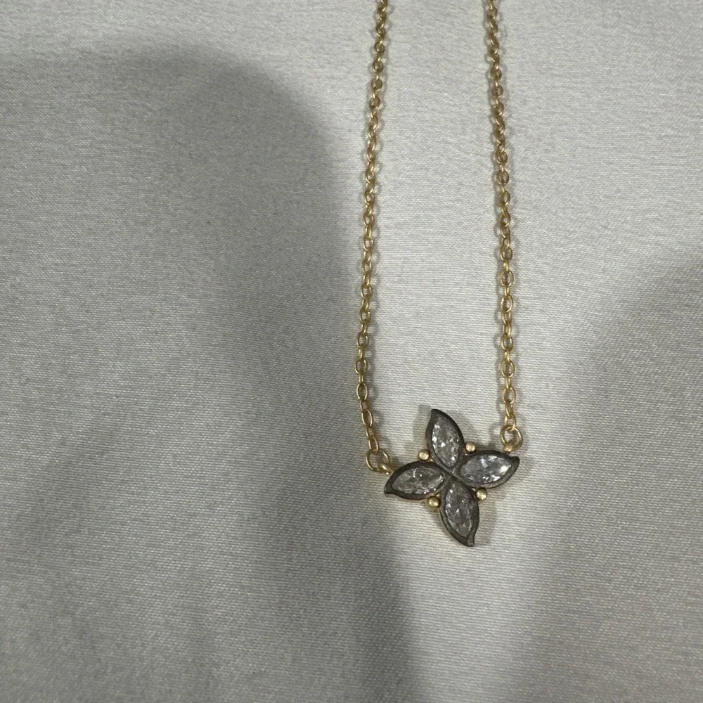 NEW $195 Freida Rothman Fleur Bloom Petal‎ Pendant Sterling Silver Necklace